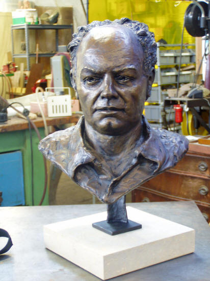 Leah Boyce's Bust of John Steuart Curry