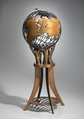 Globe for Johnson Controls - Artist Chris Andrews