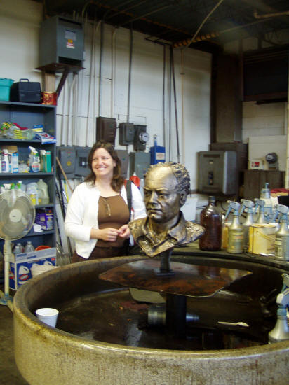 Artist Leah Boyce Directs Patina Process