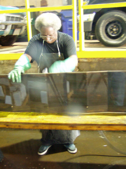 George McCormick Applying Patina on Architectural Hardware