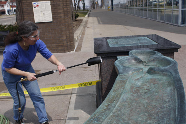 Drying Metal to Drive Out Water Before Waxing