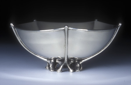 Raised and Fabricated Silver Bowl